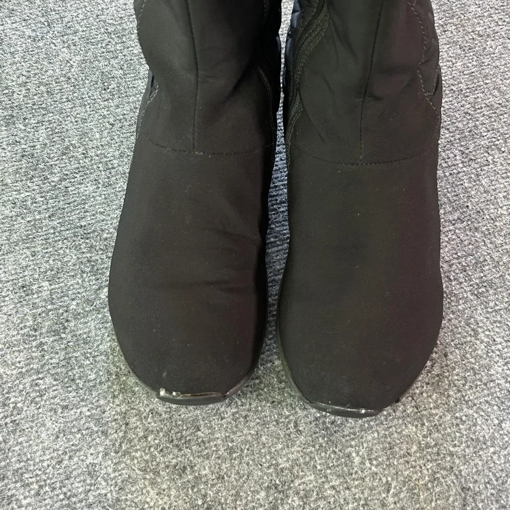Patagonia Boots Fiona‎ Quilted Mid Snow Womens 9.5 Black Zip Insulated Winter